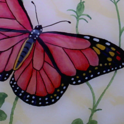 Colorful Butterflies Hand Painted Mouth Blown Glass Ornament HomeRoots