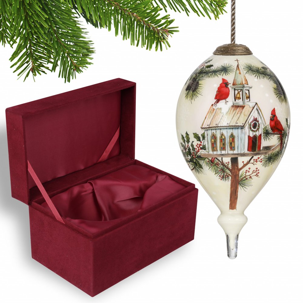 Red White And Green Glass Finial Ornament HomeRoots