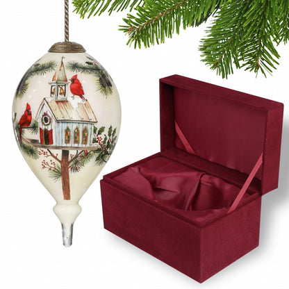 Red White And Green Glass Finial Ornament HomeRoots