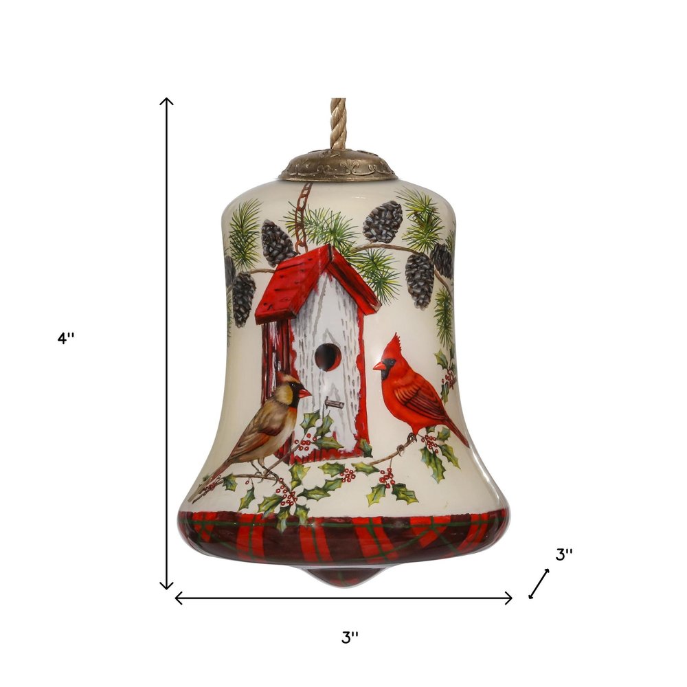 Red White And Green Glass Holiday Shaped Ornament HomeRoots