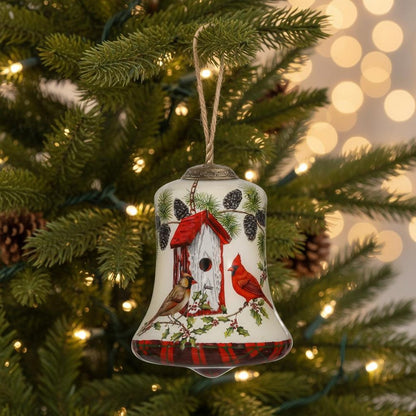 Red White And Green Glass Holiday Shaped Ornament HomeRoots