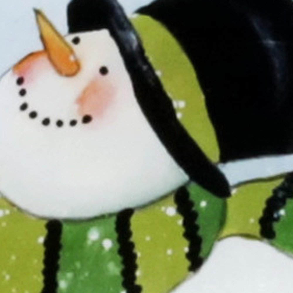 Ice Skating Shamrock Snowman Hand Painted Mouth Blown Glass Ornament HomeRoots