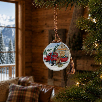 Red And White Glass Ball Ornament HomeRoots