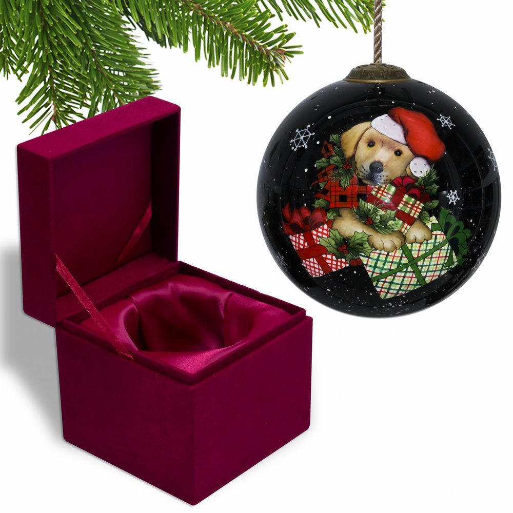 Black Red And Brown Glass Ball Ornament HomeRoots