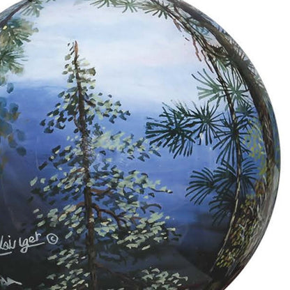 Scenic Life is Better in the Mountains Hand Painted Mouth Blown Glass Ornament HomeRoots