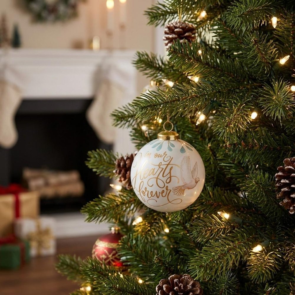 Yellow And White Glass Ball Ornament HomeRoots