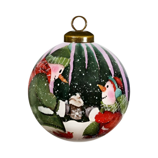 Pink And Red Glass Ball Ornament HomeRoots