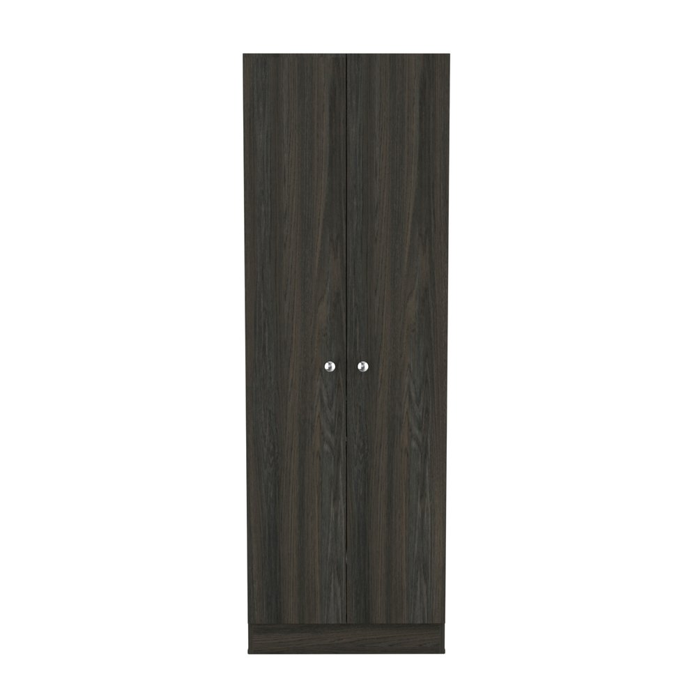 71" Dark Brown Wood Pantry Or Storage Closet HomeRoots