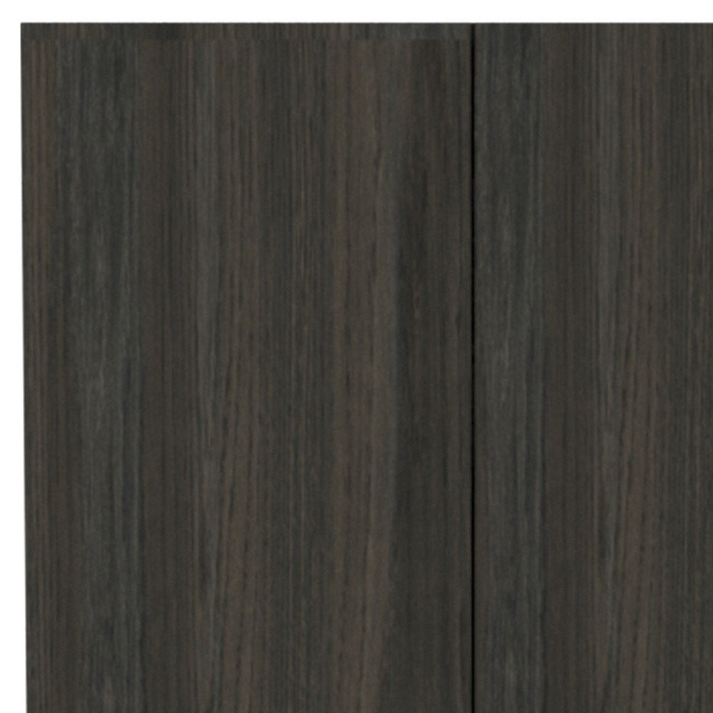 71" Dark Brown Wood Pantry Or Storage Closet HomeRoots