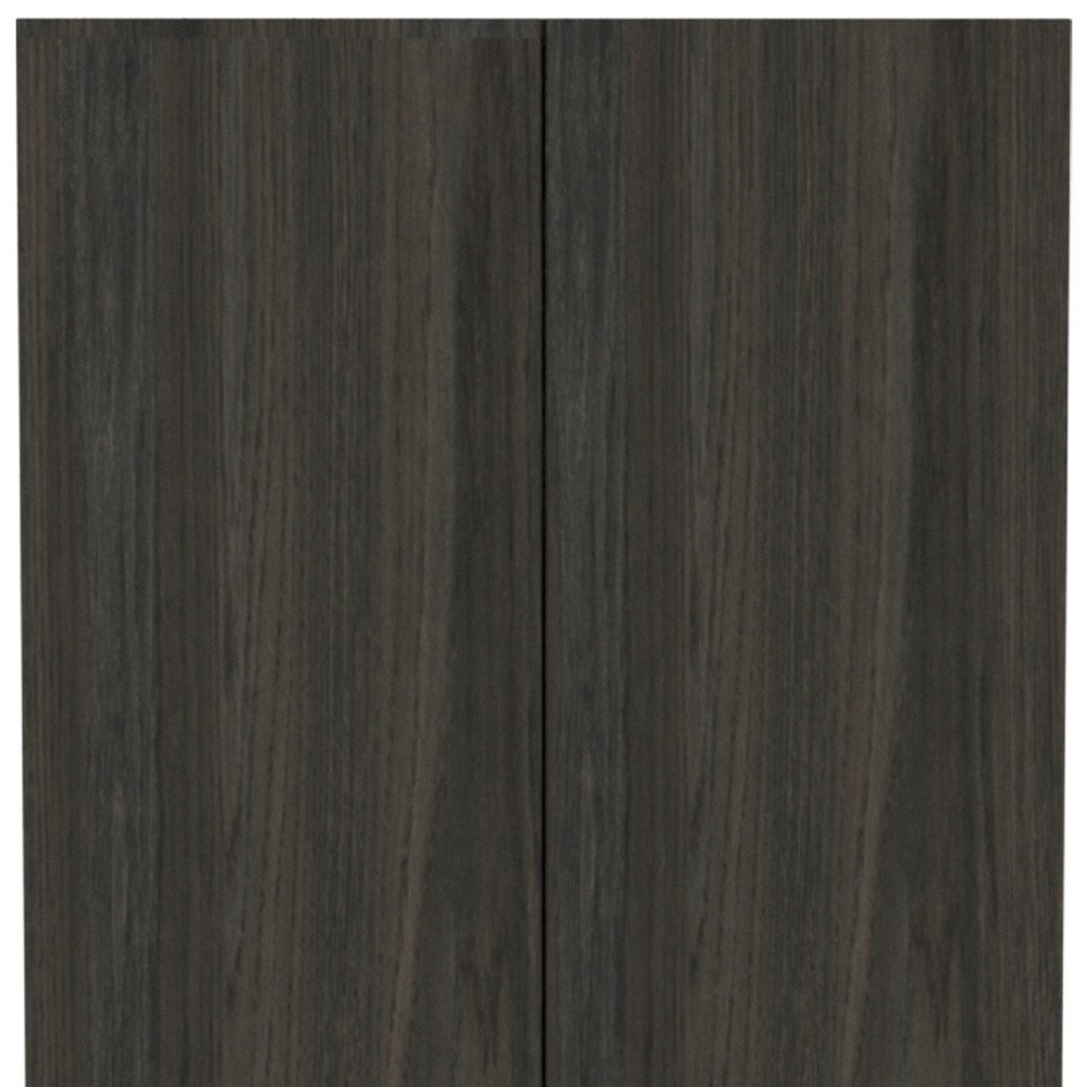 71" Dark Brown Wood Pantry Or Storage Closet HomeRoots