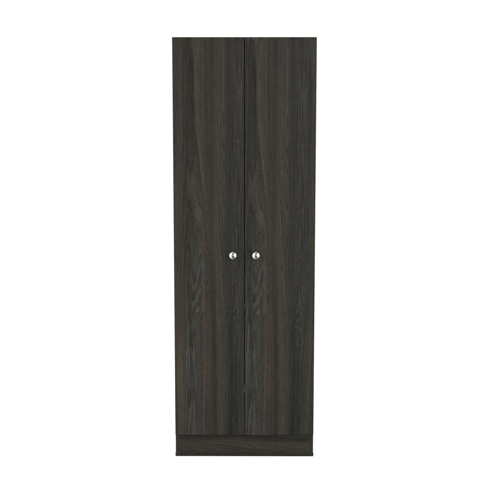 71" Dark Brown Wood Pantry Or Storage Closet HomeRoots