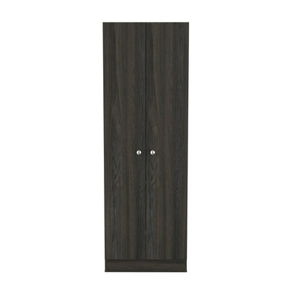 71" Dark Brown Wood Pantry Or Storage Closet HomeRoots