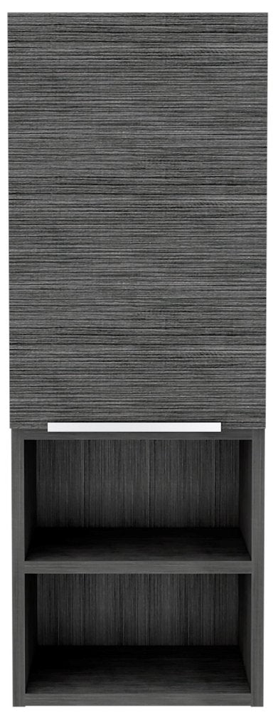 12" Gray Wood Floating Single Door Bathroom Vanity And Medicine Cabinet HomeRoots