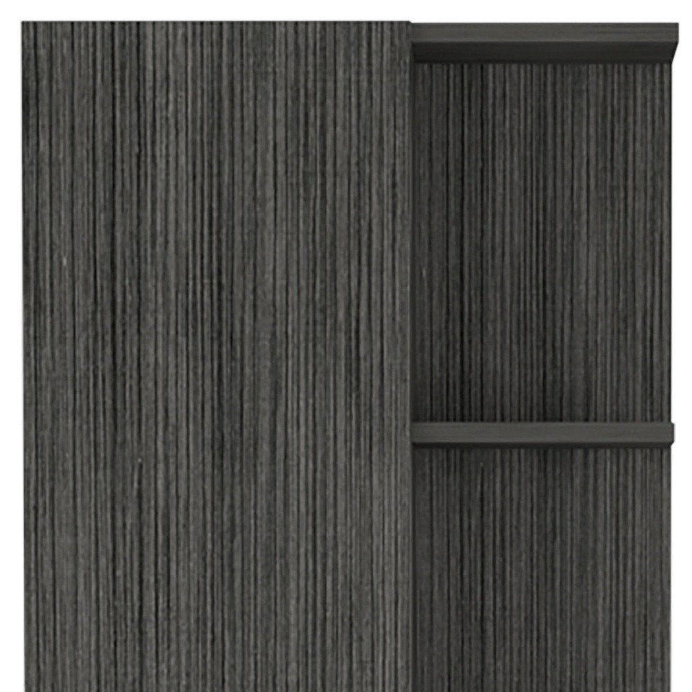 20" Gray Wood Accent Cabinet With Single Door — view 4