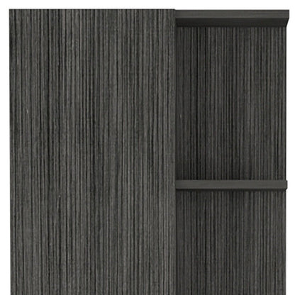20" Gray Wood Accent Cabinet With Single Door