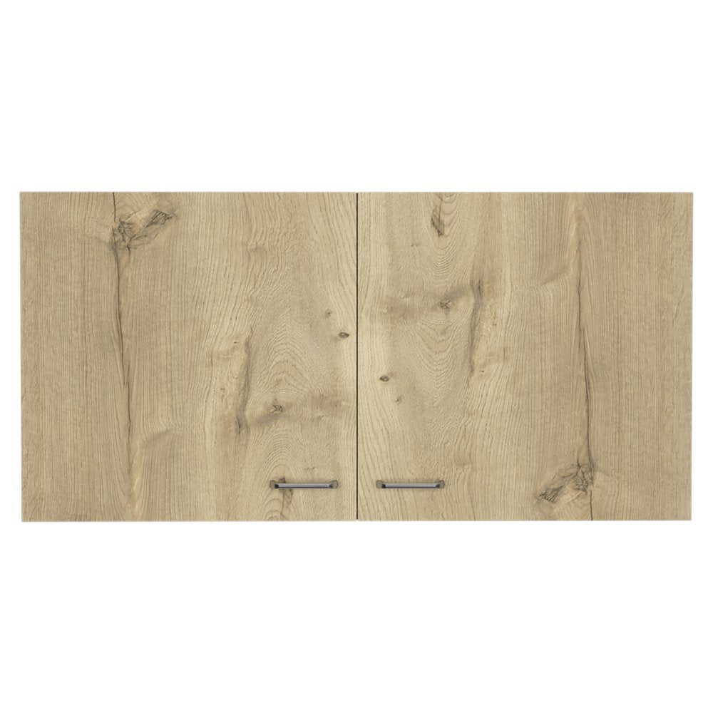 39" White And Light Oak Standard Accent Cabinet With One Shelf HomeRoots