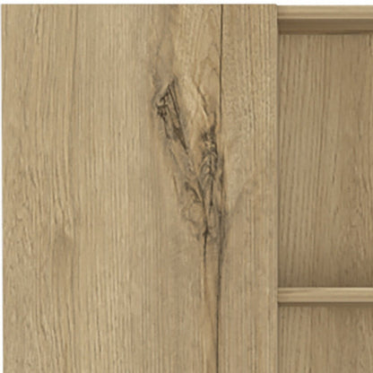 62" Oak Wood Pantry Or Storage Closet HomeRoots