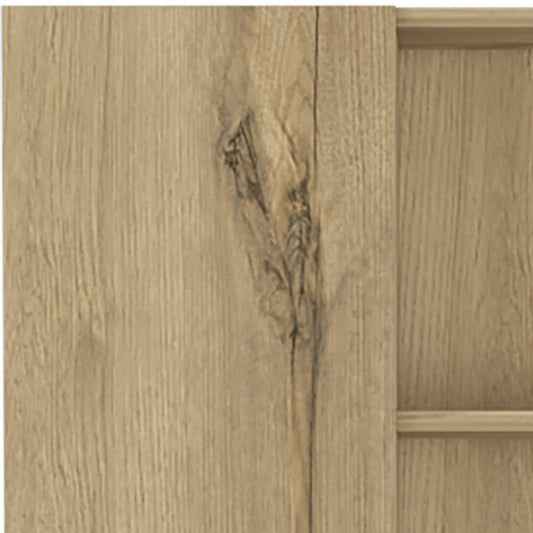62" Oak Wood Pantry Or Storage Closet HomeRoots