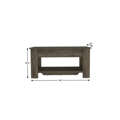 40" Dark Brown Wood Storage Bench With Flip Top Shoe Storage And Shelves HomeRoots