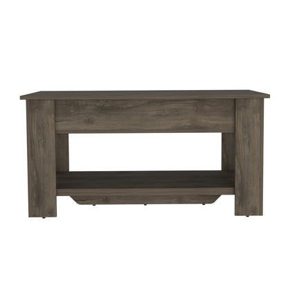40" Dark Brown Wood Storage Bench With Flip Top Shoe Storage And Shelves