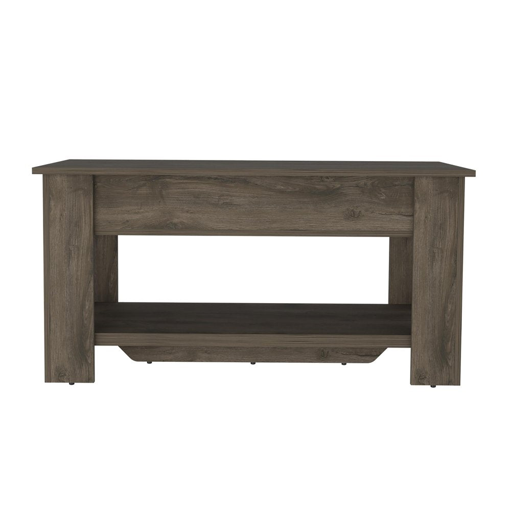 40" Dark Brown Wood Storage Bench With Flip Top Shoe Storage And Shelves HomeRoots
