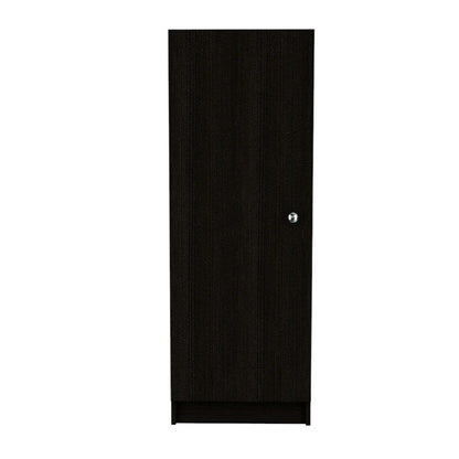 47" Black Wood Pantry Or Storage Closet HomeRoots