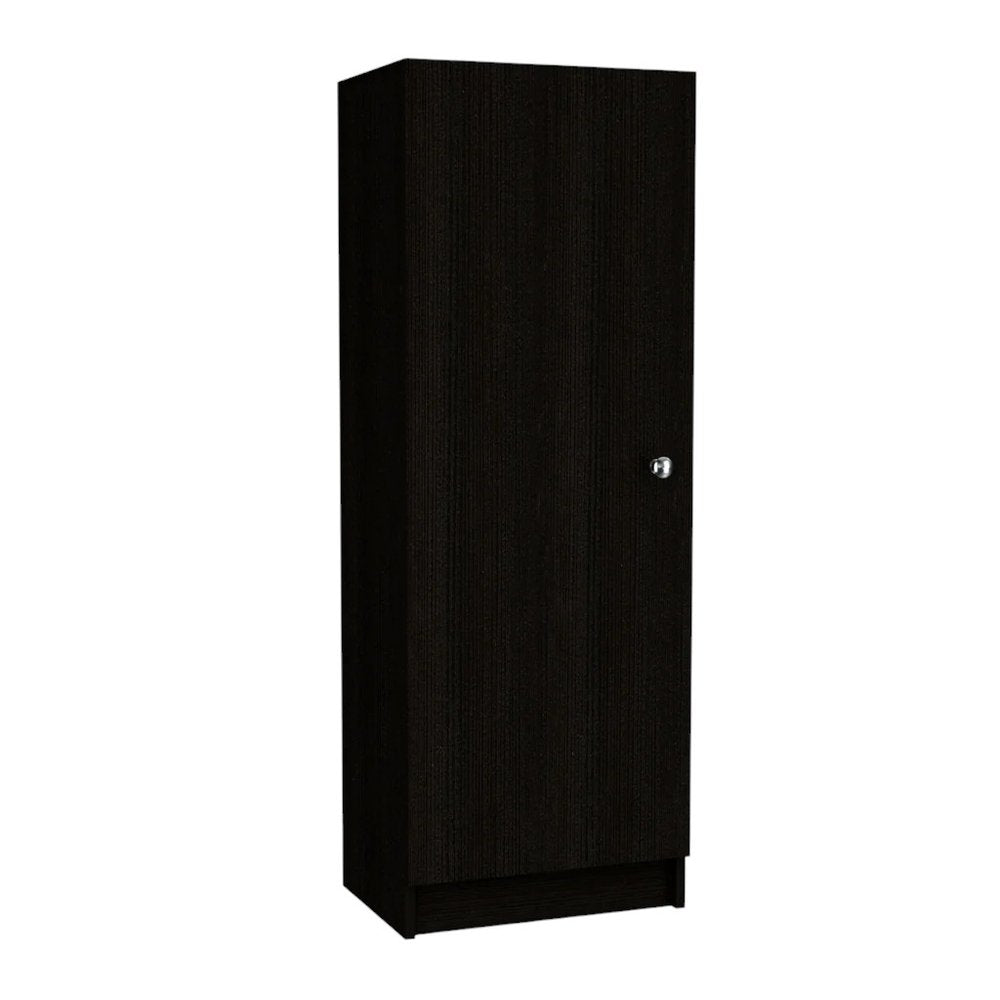 47" Black Wood Pantry Or Storage Closet HomeRoots