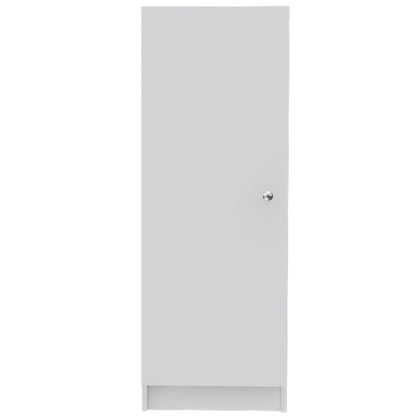 47" White Wood Pantry Or Storage Closet HomeRoots