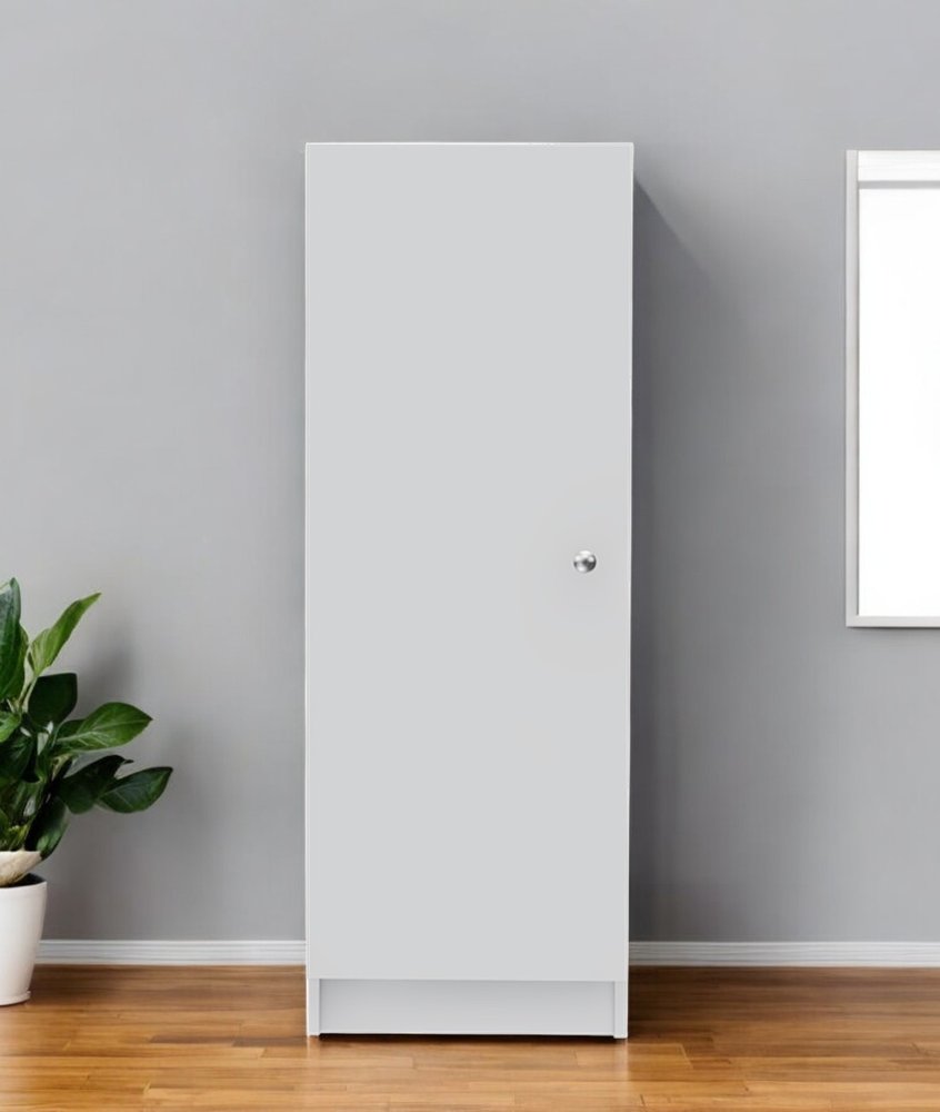 47" White Wood Pantry Or Storage Closet HomeRoots