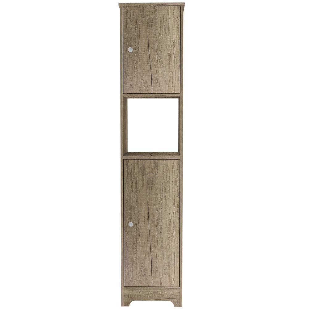 16" Natural Wood Accent Cabinet With Two Doors — view 2