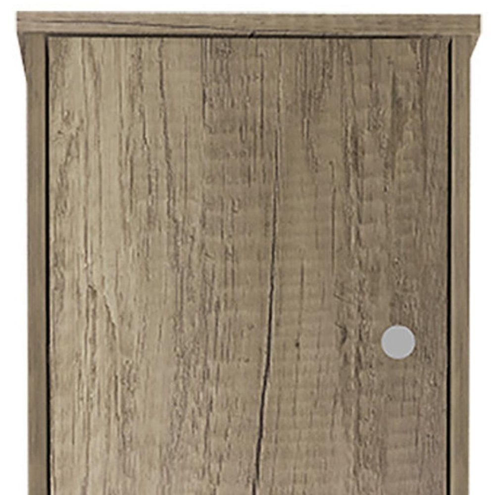 16" Natural Wood Accent Cabinet With Two Doors — view 5