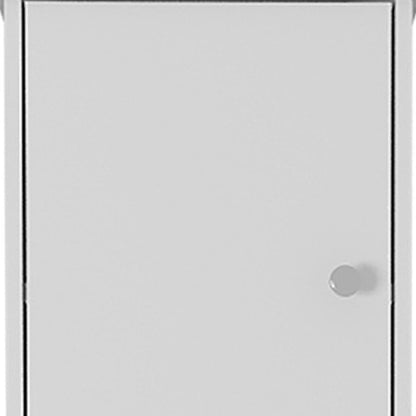 16" White Wood Accent Cabinet With Two Doors