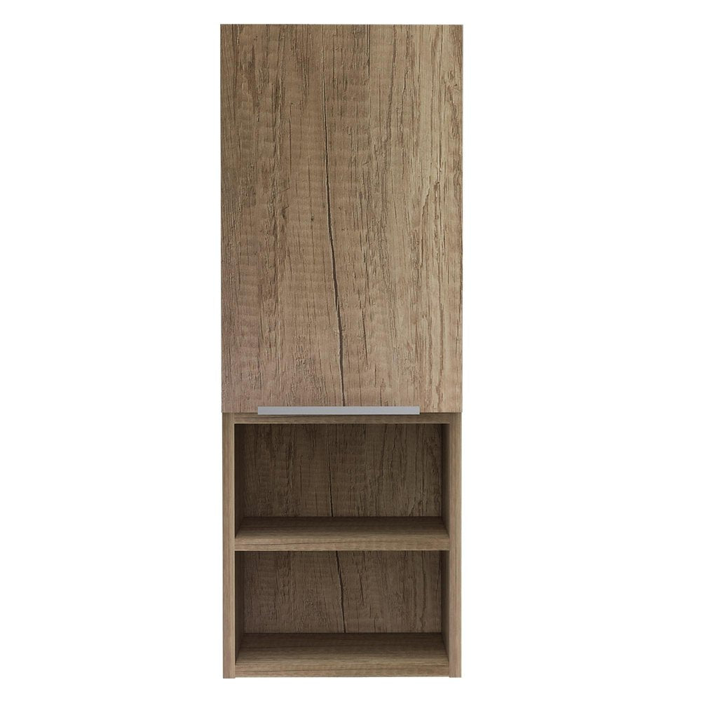 12" Natural Wood Wall Mounted Shaker Style Single Door Medicine Cabinet — view 8