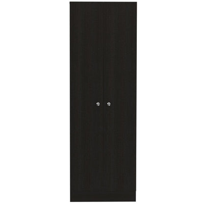 71" Black Wood Pantry Or Storage Closet HomeRoots