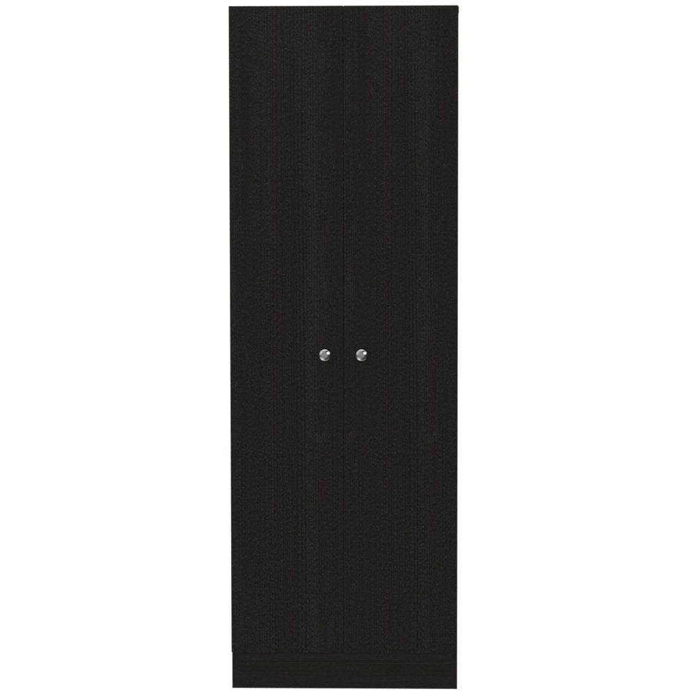 71" Black Wood Pantry Or Storage Closet HomeRoots