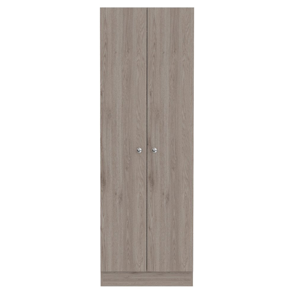 71" Light Gray Wood Pantry Or Storage Closet HomeRoots