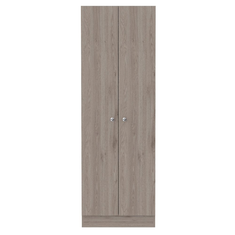 71" Light Gray Wood Pantry Or Storage Closet HomeRoots