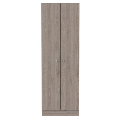 71" Light Gray Wood Pantry Or Storage Closet HomeRoots