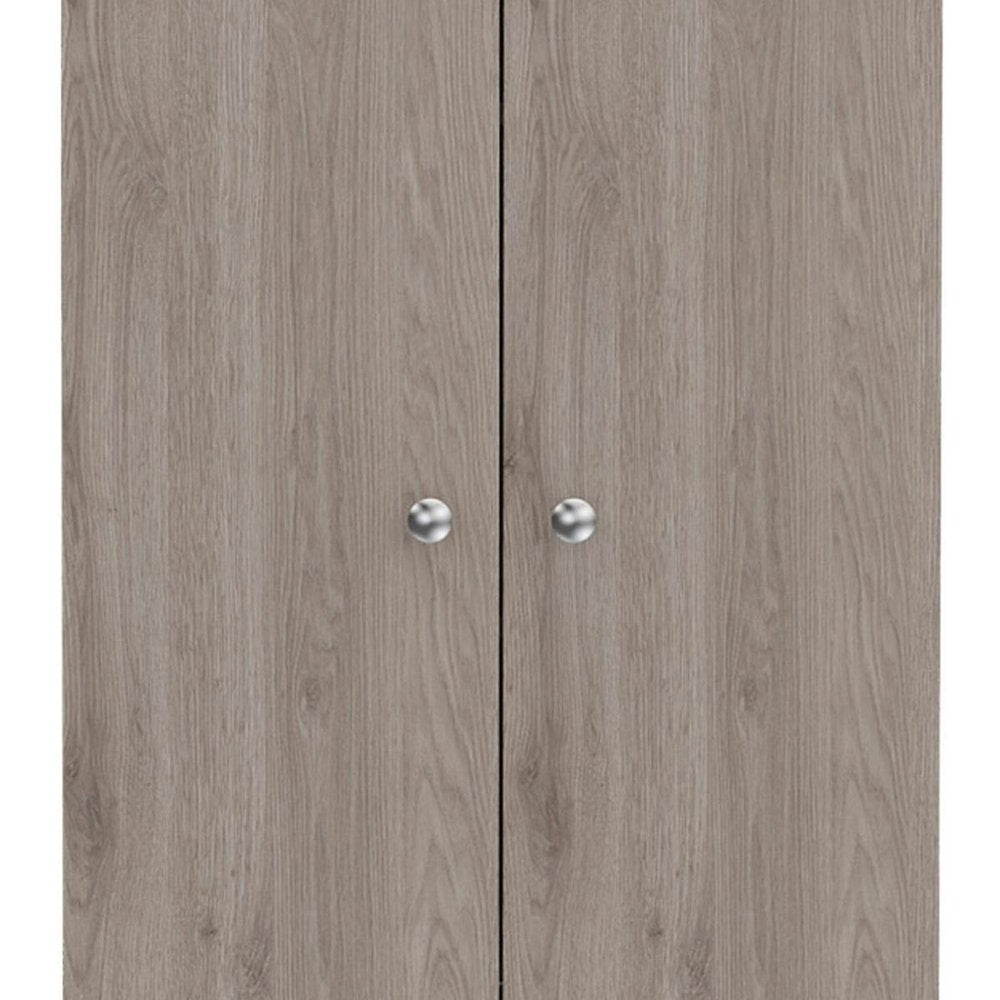 71" Light Gray Wood Pantry Or Storage Closet HomeRoots