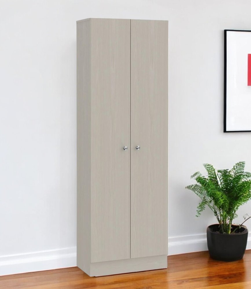 71" Light Gray Wood Pantry Or Storage Closet HomeRoots