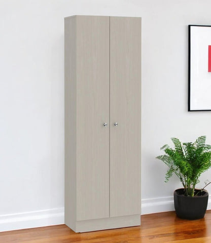 71" Light Gray Wood Pantry Or Storage Closet HomeRoots