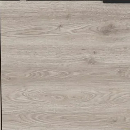 43" Light Gray and Black Wood Console Bar Cabinet With Two Doors