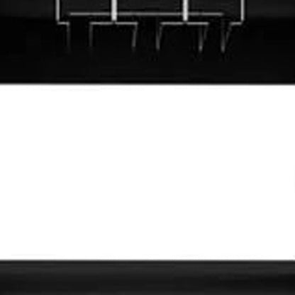 63" Black Wood Bar Cabinet With Two Drawers HomeRoots