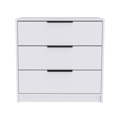 28" White Three Drawer Standard Chest HomeRoots