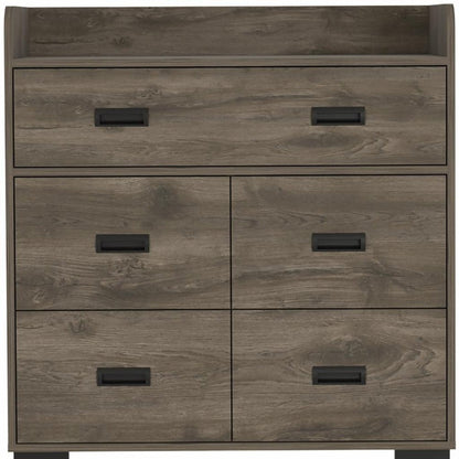 33" White Five Drawer Dresser HomeRoots
