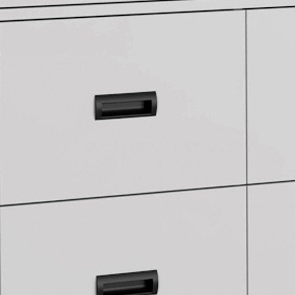33" White Five Drawer Dresser HomeRoots
