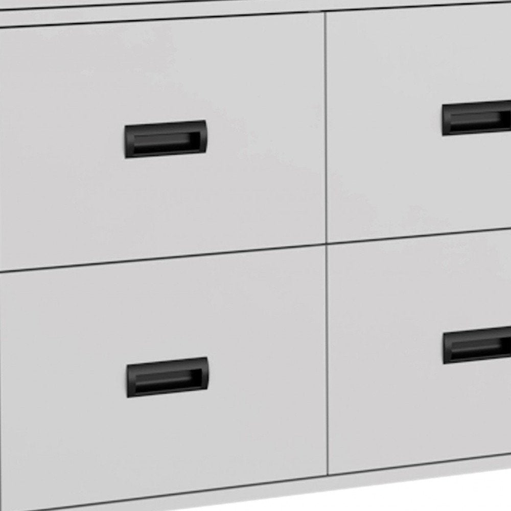 33" White Five Drawer Dresser HomeRoots