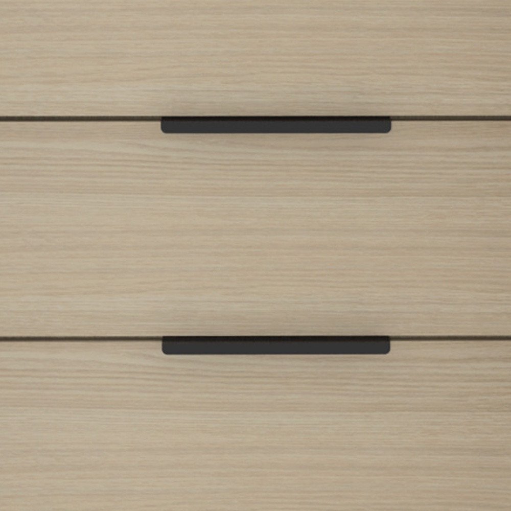 28" Brown And Black Three Drawer Dresser HomeRoots