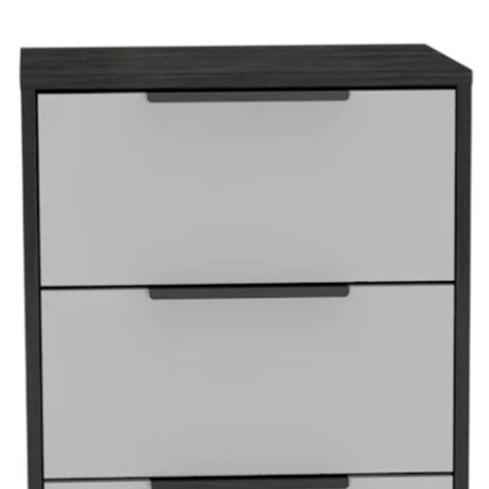 18" White Manufactured Wood Five Drawer Chest HomeRoots