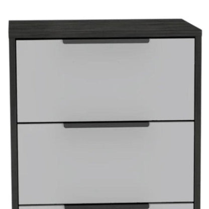 18" White Manufactured Wood Five Drawer Chest HomeRoots
